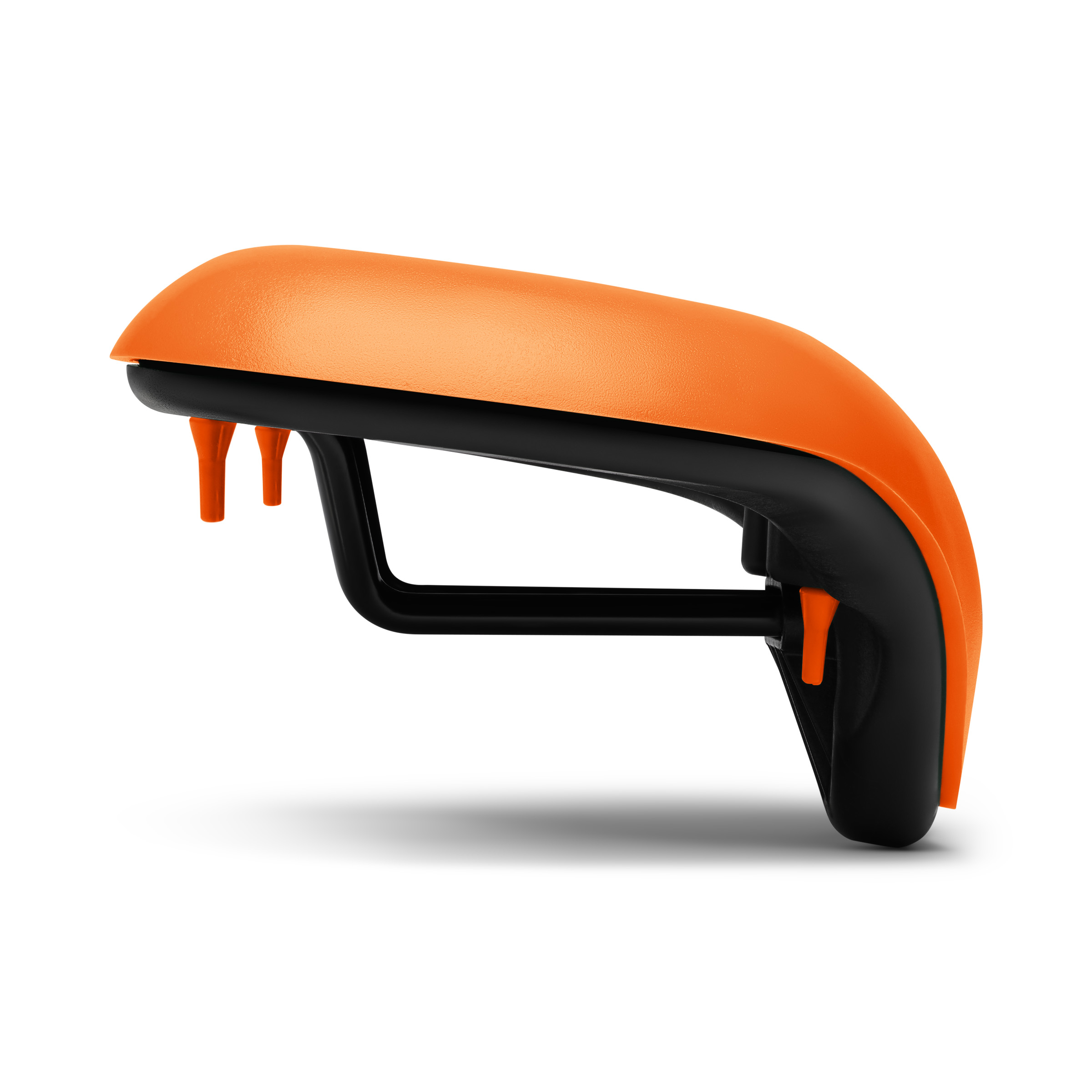 Close-up image of VSEAT® bike seat showing ergonomic, noseless, bumpless design